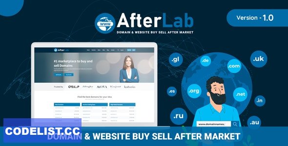 AfterLab v1.0 – Domain & Website Buy Sell After Marketplace – nulled