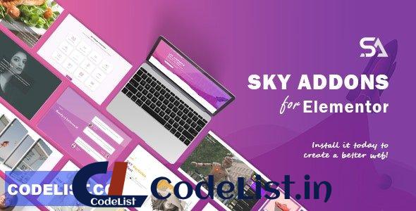 Sky Addons v2.0.4 – for Elementor Page Builder WordPress Plugin