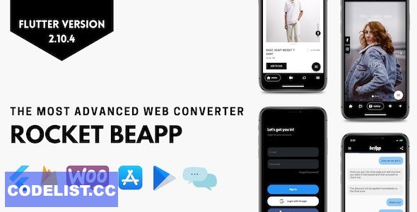 Rocket BeApp v1.3 – Flutter Web Converter