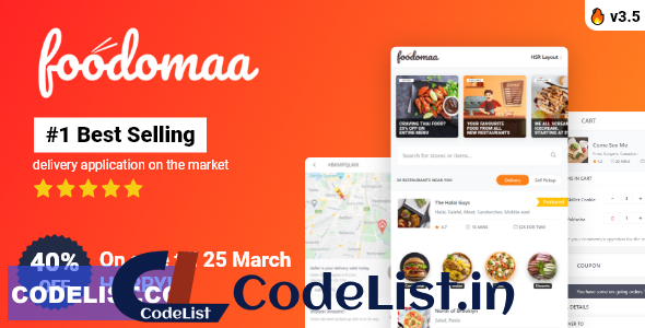 Foodomaa v3.5 – Multi-restaurant Food Ordering, Restaurant Management and Delivery Application + Modules – nulled