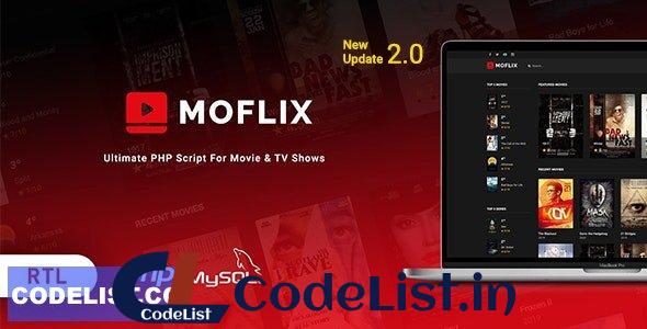 MoFlix v2.0 – Ultimate PHP Script For Movie & TV Shows