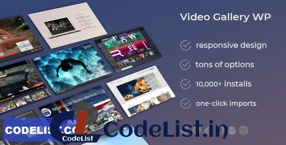 Video Gallery WordPress Plugin /w YouTube, Vimeo, Facebook pages v12.25