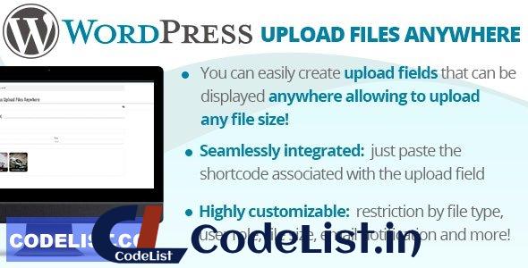 WordPress Upload Files Anywhere v2.6