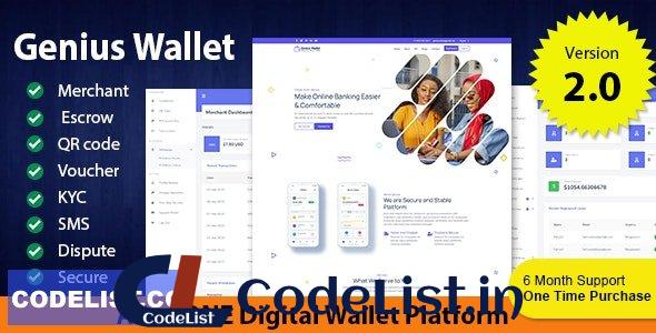 Genius Wallet v2.0 – Advanced Wallet CMS with Payment Gateway API – nulled