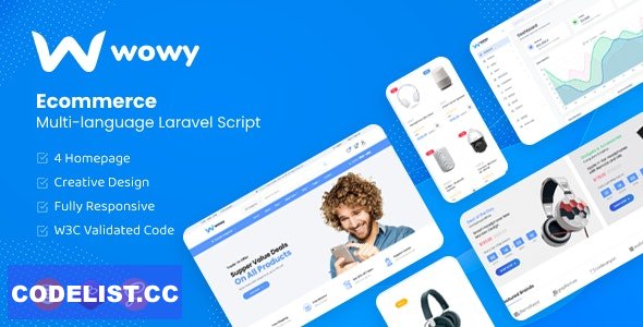 Wowy v1.8 – Multi-language Laravel eCommerce Script