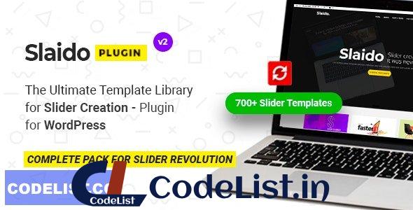 Slaido v2.0.5 – Template Pack for Slider Revolution WordPress Plugin