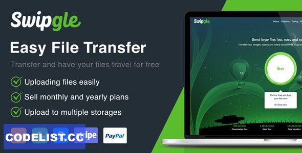 Swipgle v2.0 – Easy File Transfer (SAAS)