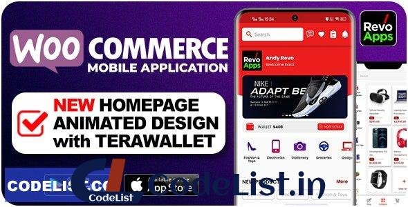 Revo Apps Woocommerce v4.2.0 – Flutter E-Commerce Full App Android iOS – nulled