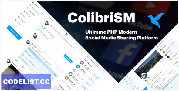 ColibriSM v1.3.3 – The Ultimate PHP Modern Social Media Sharing Platform – nulled