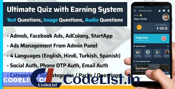 Play Quiz (Text,Image,Audio) & Earn Money v2.1