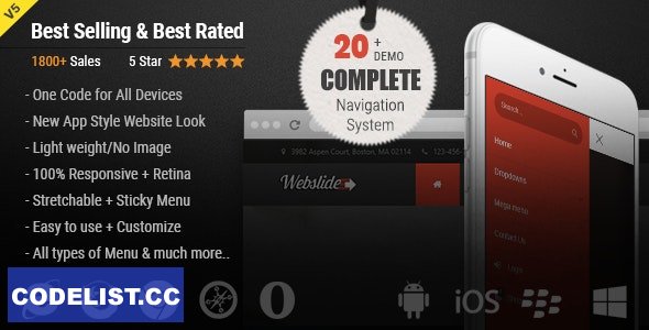 Web Slide v5.5 – Responsive Mega Menu for Bootstrap 3+