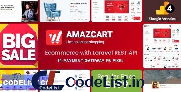 AmazCart v3.2 – Laravel Ecommerce System CMS – nulled