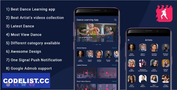 Android Dance App v2.1 – Video App (youtube channel + live streaming + m3u8 + Movies)