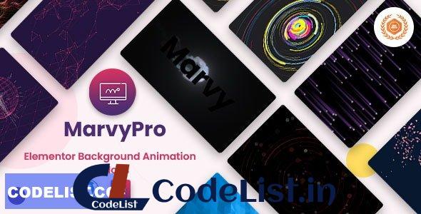 MarvyPro v1.7.0 – Background Animations for Elementor