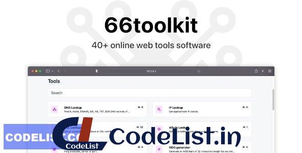 66toolkit v7.0.0 – Ultimate Web Tools System (SAAS) – nulled