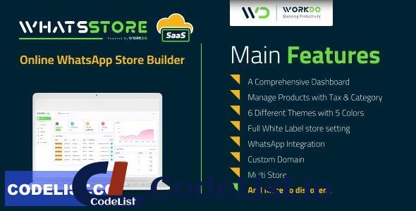 WhatsStore SaaS v7.5 – Online WhatsApp Store Builder – nulled