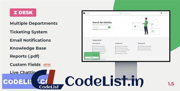 Z Desk v1.5 – Support Tickets System with Knowledge Base and FAQs