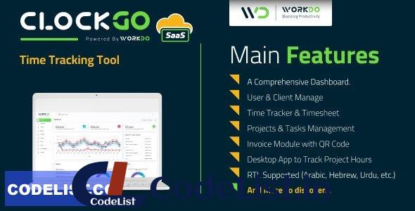 ClockGo SaaS v3.4.0 – Time Tracking Tool – nulled