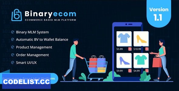 BinaryEcom v1.1 – Ecommerce Based MLM Platform – nulled