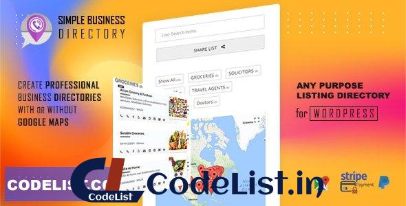 Simple Business Directory with Maps, Store Locator, Distance Search v15.1.2