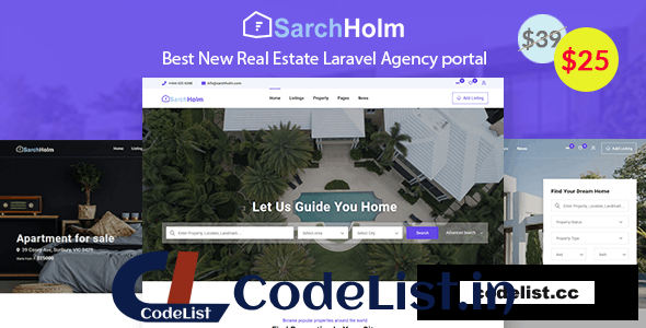 Sarchholm v2.0.5 – real estate laravel multilingual agency portal