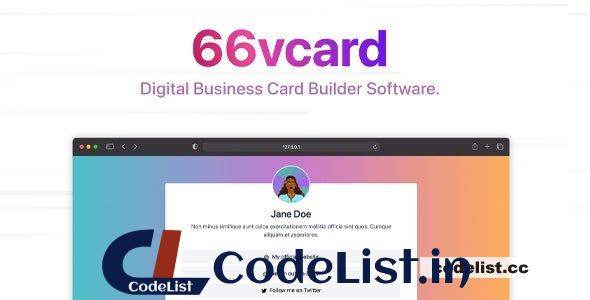 66vcard v9.0.0 – Digital Business Card Builder (SAAS) – nulled