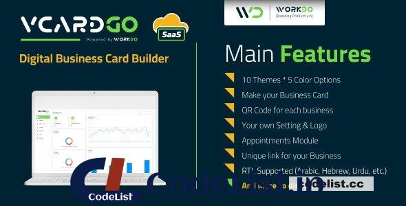 vCardGo SaaS v5.4 – Digital Business Card Builder – nulled