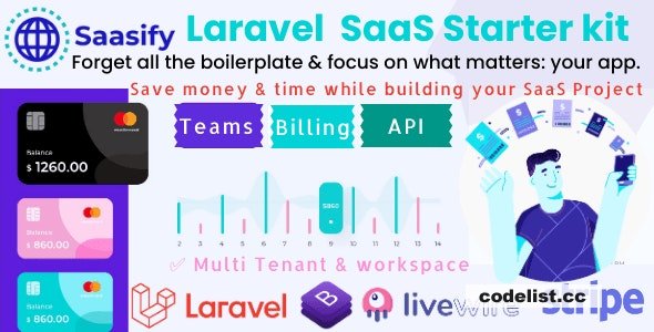 Saasify v2.0 – advance Laravel SaaS Starter kit