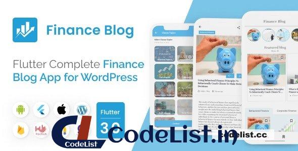 Mighty Finance v1.0 – Flutter 3.0 blog app for Finance with WordPress backend