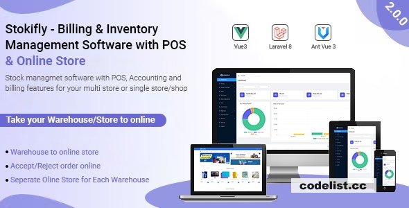 Stockifly v2.0.0 – Billing & Inventory Management with POS and Online Shop