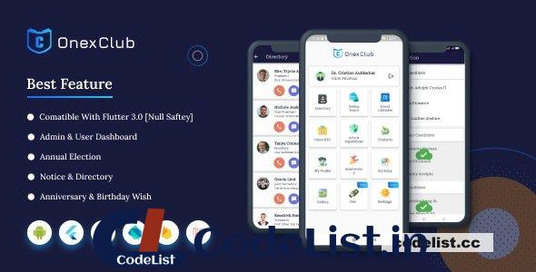 Onex Club multi-purpose Flutter App v1.0