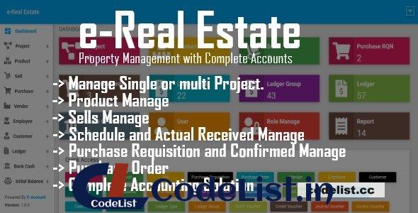 e-Real Estate – Property Management with Complete Accounts