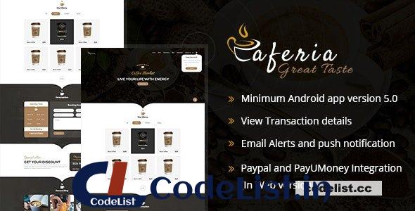 Caferia v1.4 – Restaurant Food Order and Delivery Web and Mobile App