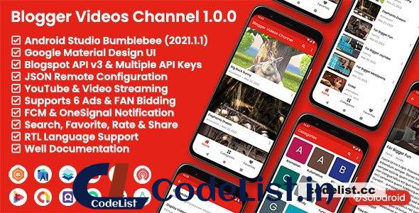 Blogger Videos Channel v1.0.0 – Blogger API v3