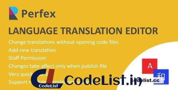 Language Translations for Perfex CRM v1.0.3