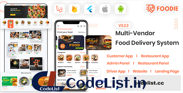 Foodie v4.1 – UberEats Clone – Food Delivery App – Multiple Restaurant Food Delivery Flutter App