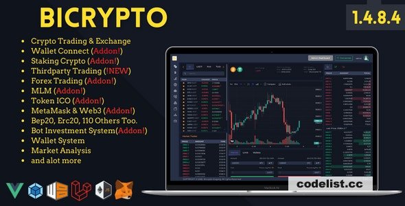 Bicrypto v1.4.8.5.4 – Crypto Trading Platform, Exchanges, KYC, Charting Library, Wallets, Binary Trading, News