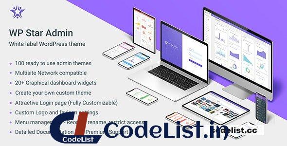 WP Star v1.1 – White Label WordPress Admin Theme