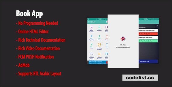 My Book v1.8 – Native Android Book App | Quiz | AdMob | FCM PUSH Notification