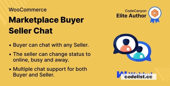 WooCommerce Marketplace Buyer Seller Chat Plugin v2.4.0