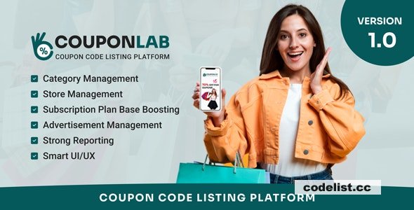 CouponLab v1.0 – Coupon Code Listing Platform – nulled