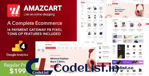 AmazCart v4.3 – Laravel Ecommerce System CMS – nulled