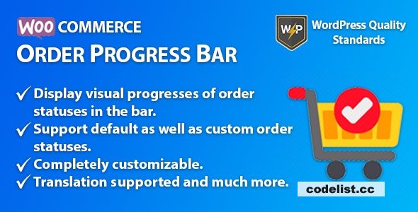 WooCommerce Order Progress Bar v1.0.2 – Order Tracking