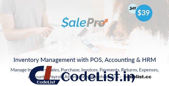 SalePro v4.2.0 – POS, Inventory Management System with HRM & Accounting – nulled