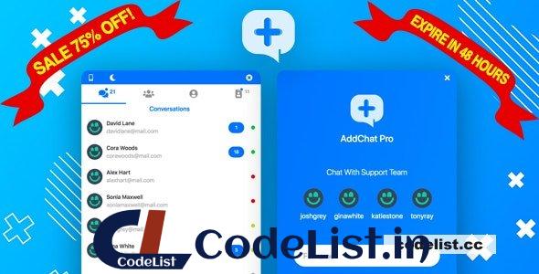 AddChat Laravel Pro v1.1.1 – Live Chat Widget + Multi-User Chat + Customer Support