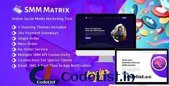 SMM Matrix v2.0 – Social Media Marketing Tool – nulled