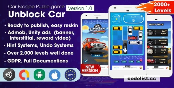 Unblock Car v1.0 – Unity Complete Project