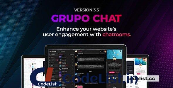 Grupo Chat v3.5.1 – Chat Room & Private Chat PHP Script – nulled