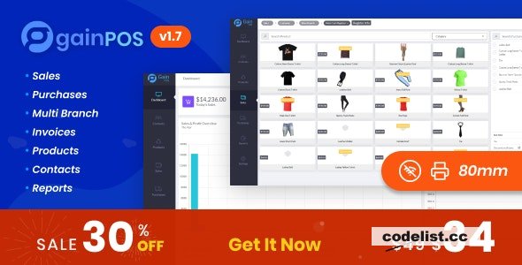 Gain POS v1.7 – Inventory and Sales Management System – nulled