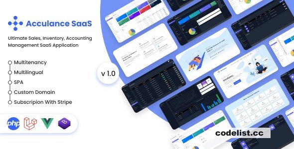 Acculance SaaS v1.0 – Multitenancy Based POS, Accounting Management System